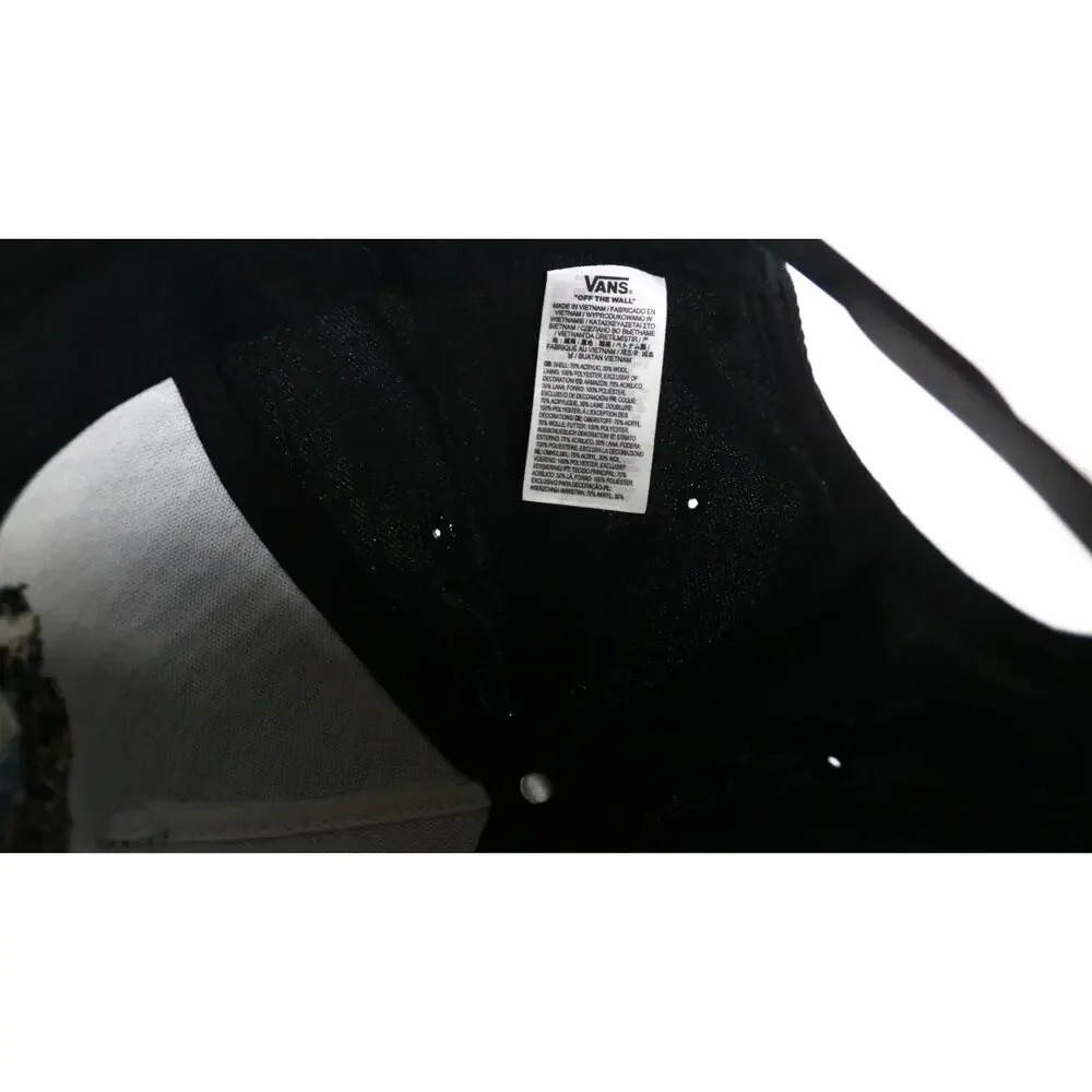 Vans Off The Wall Black Cold One’s Adjustable Hat Beer Reaper Embroidered
